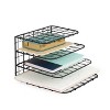Spectrum Diversified Vintage Desktop Office File & Folder Organizer: Metal Utility Storage, Portable, Multicolored, 10.4" Height - 3 of 4