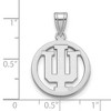 Black Bow Jewelry Sterling Silver Indiana Hoosiers NCAA Small Pendant - 3 of 4