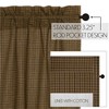 Tea Cabin Green Plaid Panel Set of 2 84x40  VHC Brands - 4 of 4