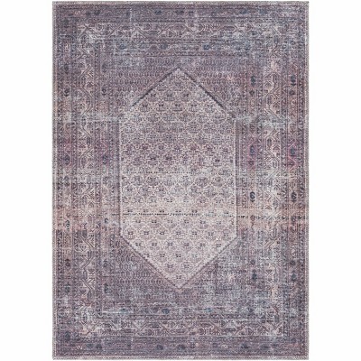 Hauteloom Dusty Pink Bagacay Flat Pile Washable Rug