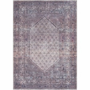 Hauteloom Dusty Pink Bagacay Flat Pile Washable Rug - 1 of 4