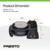 Presto 03518 FlipSide Belgian Waffle Maker with Nonstick Ceramic Plates, Black - 4 of 4