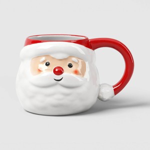 19oz Christmas Figural Santa Mug - Wondershop™ - 1 of 3
