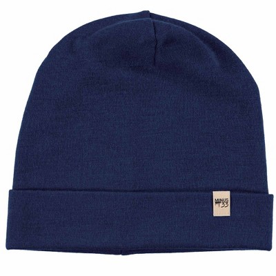 Minus33 Merino Wool Midweight - Ridge Cuff Beanie 100% Merino Wool Navy