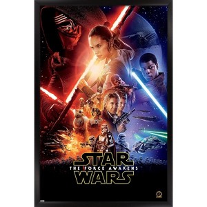 Trends International 24X36 Star Wars: The Force Awakens - One Sheet Framed Wall Poster Prints - 1 of 4