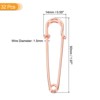 Unique Bargains Metal DIY Blankets Crafts Brooch Making Home Sewing Large Safety Pins 32 Pcs - 2 of 4