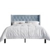 ChaletPosh Velvet Upholstered Bed with 2 Nightstands - 4 of 4