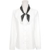 INSPIRE CHIC Women's Polka Dots Contrast Color Skinny Long Satin Silky Ribbon Neck Scarves 1Pc - 2 of 4