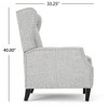CENGHU Modern Recliner Chair for Adult, Fabric Single Reclining Armchair, Mid Century Modern Pushback Chair for Living Room, Bedroom - 4 of 4