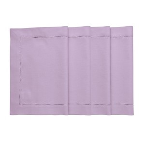 Solino Home Cotton and Linen Hemstitch Placemats - 1 of 4