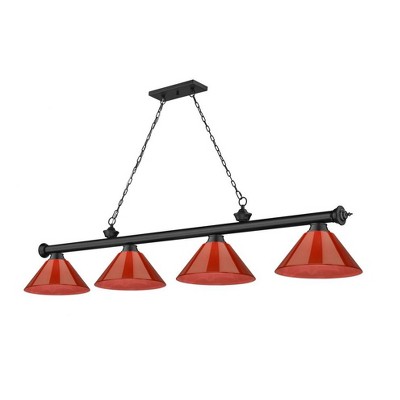 Z-Lite Cordon 4 - Light Chandelier in  Matte Black