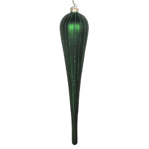 Vickerman Matte Glitter Drop Christmas Ornament - 1 of 3
