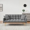 NicBex 69 Inch Loveseat,Modern Adjustable Teddy Loveseat Sofa with 2 Pillows,Upholstered 2-Seater Couch Set for Living Room,Bedroom,Lounge - 3 of 4