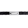 EVERLY JEWELRY |Men's 7.5-8mm  Black Cultured Freshwater Pearl Braided Black Leather Bracelet with Diamond Accents - 9 in. - 4 of 4