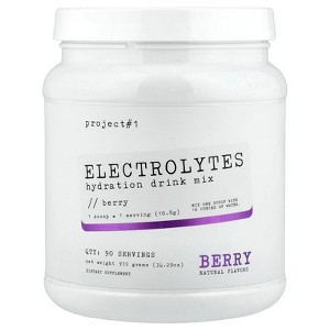 Project 1 Nutrition Electrolytes, Hydration Drink Mix, Berry, 34.29 oz (972 g) - 1 of 4