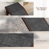 Gulches PawHut Dog Ramp for Bed, Pet Ramp for Dogs with Non-Slip Carpet and Top Platform, 74" x 16" x 25", Brown - 4 of 4