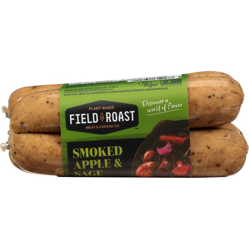 Field Roast Vegan Smoked Apple &#38; Sage Plant Based Sausages - 12.95oz/4ct, 1 of 4
