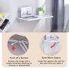 Wall Mounted Desk Modern with Folding Design and Rounded Corners for Home Office 31.5in-3irtyhousy - 3 of 4