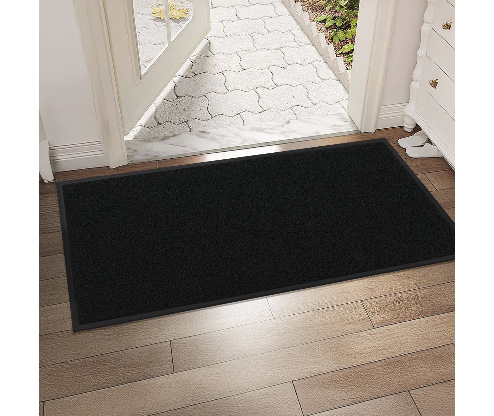 ROVSUN Front Door Mat Indoor Outdoor Entrance, Welcome Floor Mats