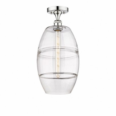 Vaz - 1 Light Semi-Flush Mount In Industrial Style-18.63 Inches Tall and 10 Inches Wide