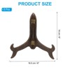 Unique Bargains Imitation Wood Adjustable Folding Picture Frame Display Easels 5 Pcs - 2 of 4