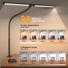 Itopfox LED Desk Lamp with Wireless Remote - Adjustable Gooseneck Architect Light for Office, Home, Study, Drafting, 5 Color Temp & Brightness Levels - 4 of 4