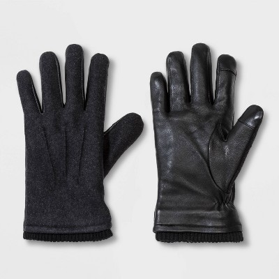 men's knit tech touch gloves