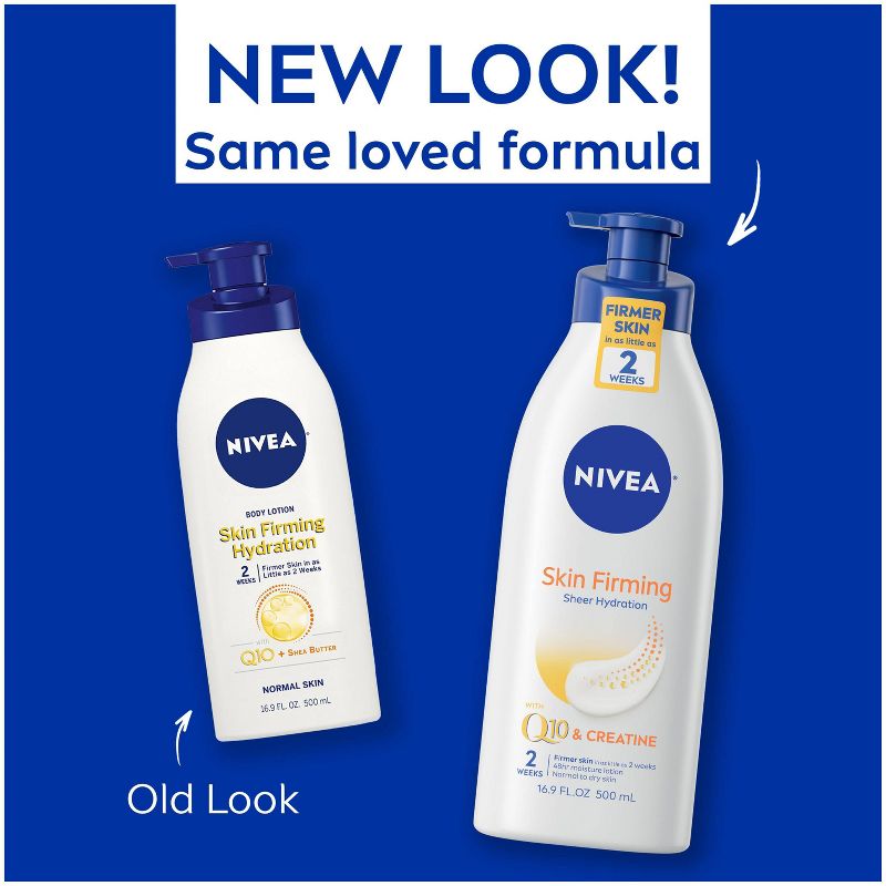 Nivea Skin Firming Hydration Body Lotion with Q10 and Shea Butter Scented - 16.9 fl oz, 3 of 14