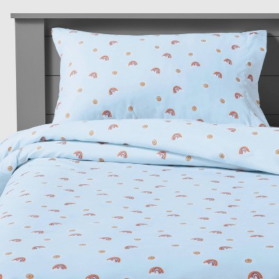 Rainbow Microfiber Kids' Sheet Set Scatter - Pillowfort™