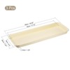 Unique Bargains Indoor Outdoor Plastic Rectangular Plant Pot Saucers Flower Drip Tray 3 Pcs - 2 of 4