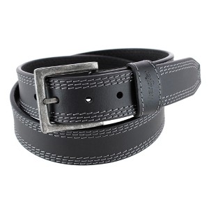 Wrangler Men's Crazy Horse Leather Belt with Removable Buckle : Target