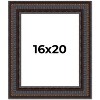 PosterPalooza | 3.5" Wide Ornate Brown Picture Frame - UV Acrylic, Foam Board Backing, Hanging Hardware - 2 of 4