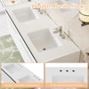 AMERLIFE LED Floating Bathroom Double Vanity with Sink Combo - 4 of 4