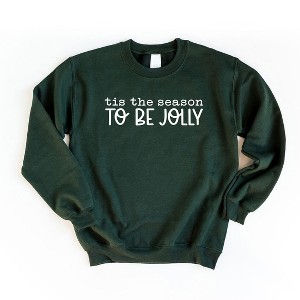 Simply Sage Market Women's Graphic Sweatshirt Tis The Season To Be Jolly - 1 of 2