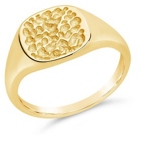 SHINE by Sterling Forever Hammered Square Signet Ring - 1 of 2