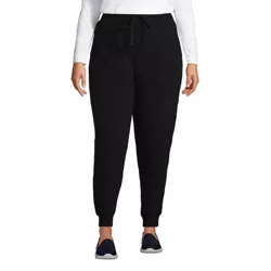 Lands' End Women's Plus Size High Rise Serious Sweats Fleece Lined Pocket  Leggings - Xxx Large Plus - Black : Target