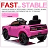 Licensed Dodge Challenger 12V Kids Ride-On Car, Electric Vehicle with Remote Control, LED Headlights, Battery Display - 4 of 4