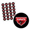 Big Dot of Happiness Karate Master - Martial Arts Birthday Party Circle Sticker Labels - 24 Count - 2 of 4