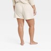 Women's Fleece Lounge Shorts - Colsie™ - 3 of 3