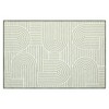 Modern Abstract Rug Washable Rug Non Slip, Low Pile Thin Foldable Mat - 4 of 4