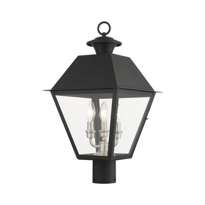 Livex Lighting Mansfield 3 - Light Post Light in  Black