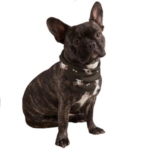 Mechaly Cotton Funny Dog Bandana with Designs Durable Birthday Pet Scarf - 1 of 4