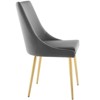 Modway Viscount Modern Accent Performance Velvet Dining Chair - Gray - 2 of 4