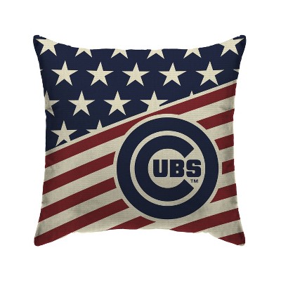 MLB Chicago Cubs Americana Decorative Throw Pillow