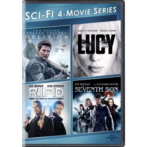 Sci-fi 4-movie Series: Oblivion/lucy/r.i.p.d./seventh Son (dvd) : Target