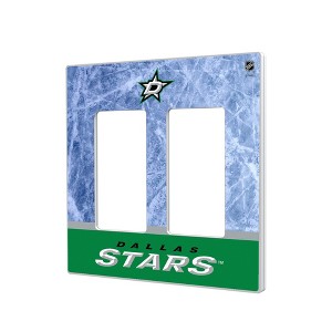 NHL Western Conference Teams Ice Wordmark Hidden-Screw Light Switch Plate for Double Rocker - 1 of 4
