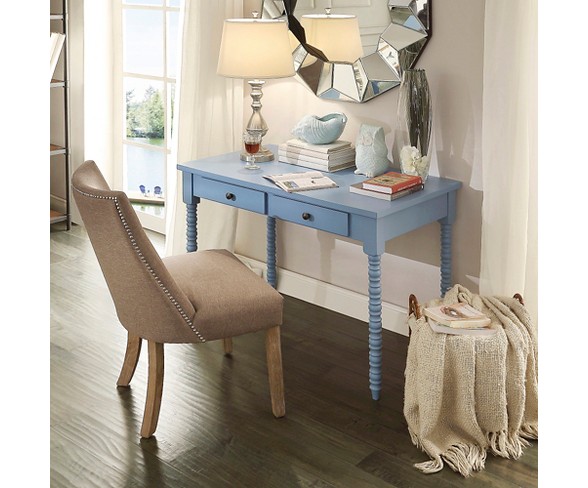 Elliott Writing Desk - Sky Blue - Inspire Q