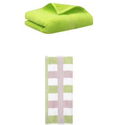 REGALWOVEN Cotton Absorbent Soft Decorative Hand Towels 13" x 30"/13" x 29" 2 Pcs