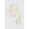 Baby 2pc Little Snoopy Halloween Long Sleeve Bodysuit & Bottom Set - White - 2 of 4