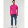Lars Amadeus Men's Slim Fit Long Sleeve Pullover Solid Turtleneck Sweater - 3 of 4